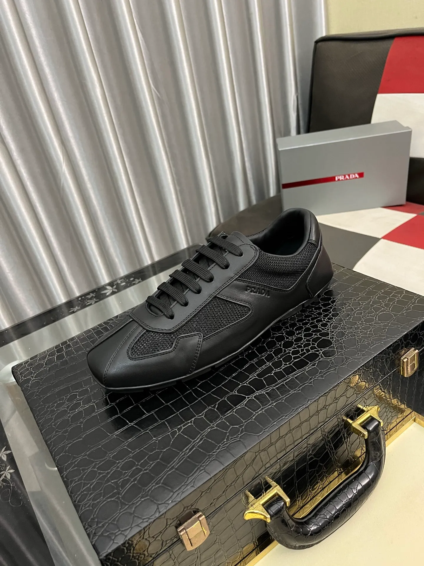 Men's men's shoes 💰458⌚️⌚️prada: new spring and summer casual shoes, sports sneakers, fabric: imported cowhide, lining: original lining, sole: original sole, size: 38-444️⃣colors available